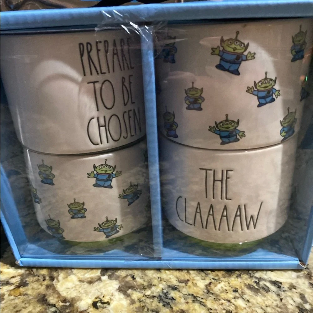 Rae Dunn Disney Pixar TOY STORY Ramekin set of 4 - Brand new   The  Claaw Chosen